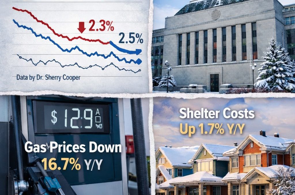 CPI Inflation in Canada Falls to 2.3% โ What It Means for Borrowers in Alberta